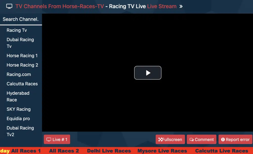 Watch all the racing live